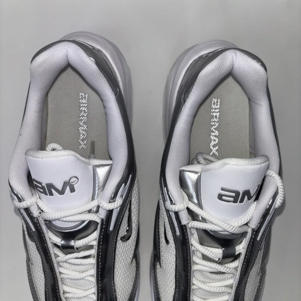 Nike Air Max Muse White Metallic Silver Sneaker FV1920-100 Women's Size 10